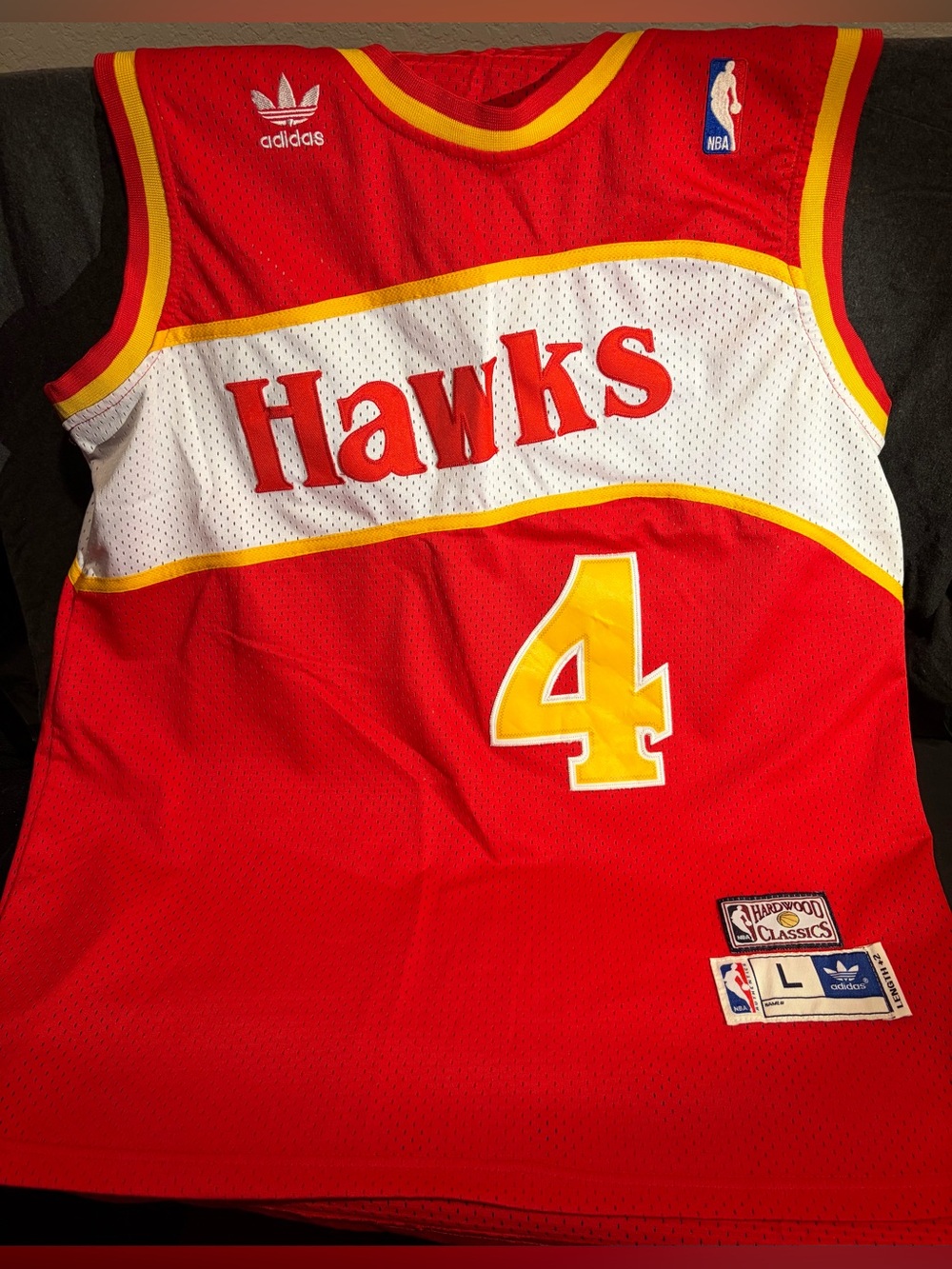 Spud Webb Atlanta Hawks Official NBA Jersey - Large